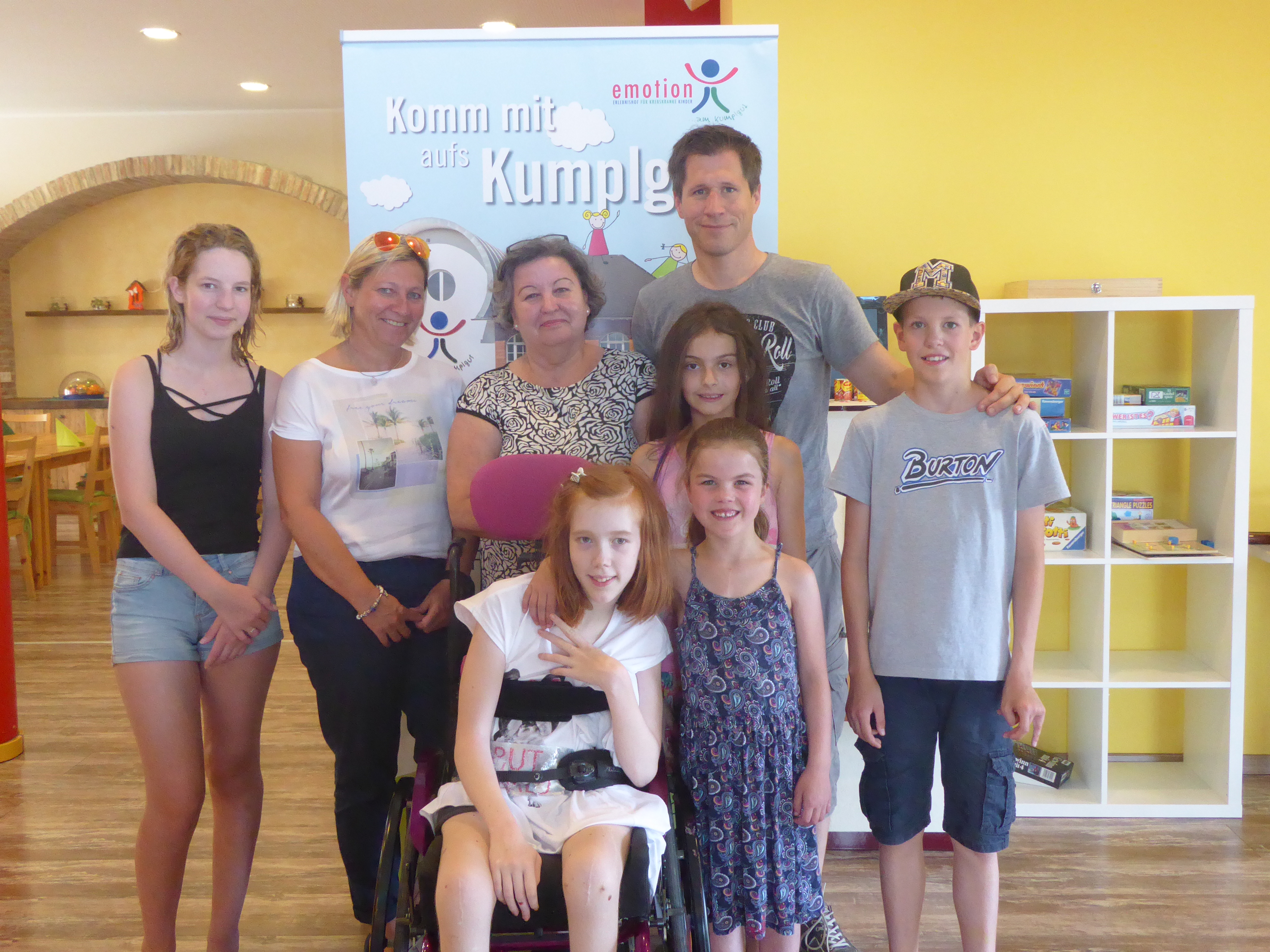 Lehrerin spendet an das Kumplgut