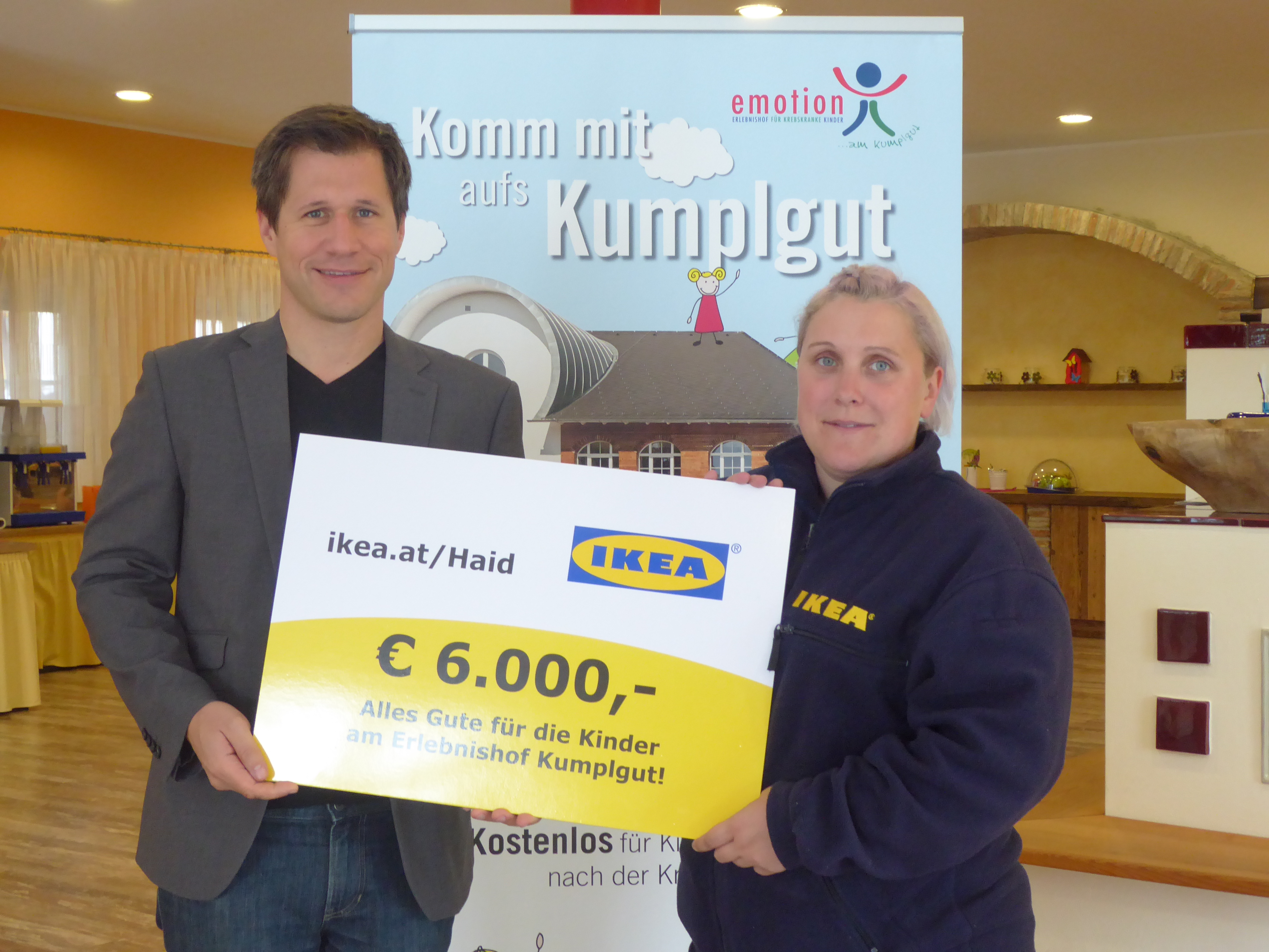 IKEA (Haid/Ansfelden) spendet € 6.000,–