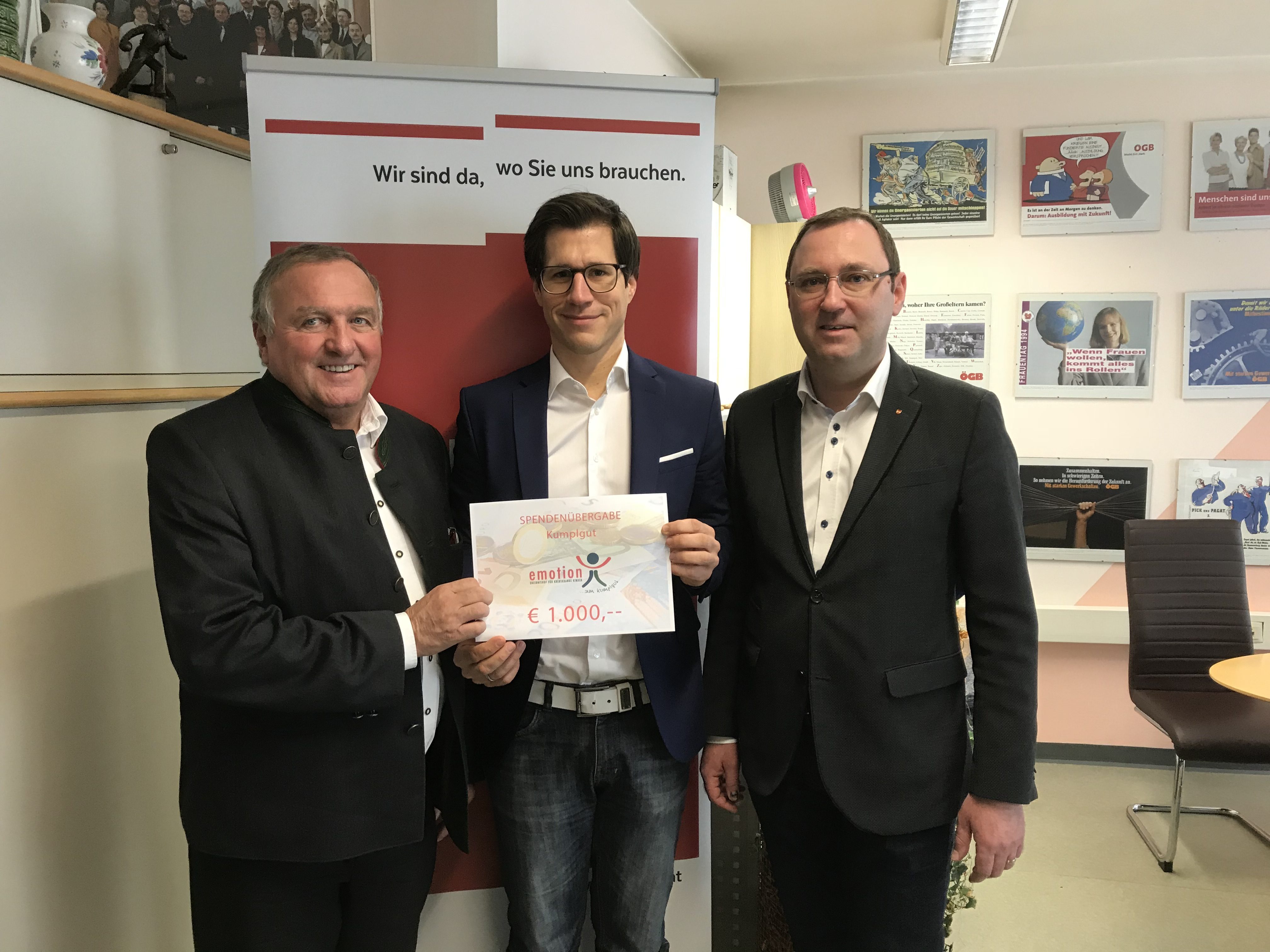 Personalvertretung der Stadt Wels spendet € 1.ooo,–
