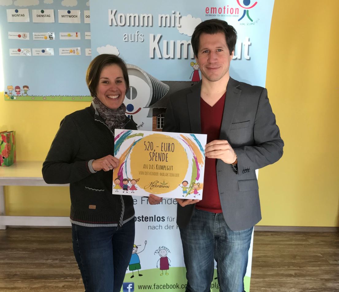 Hofkramerei aus Oftering startete Mal-Aktion für Kinder