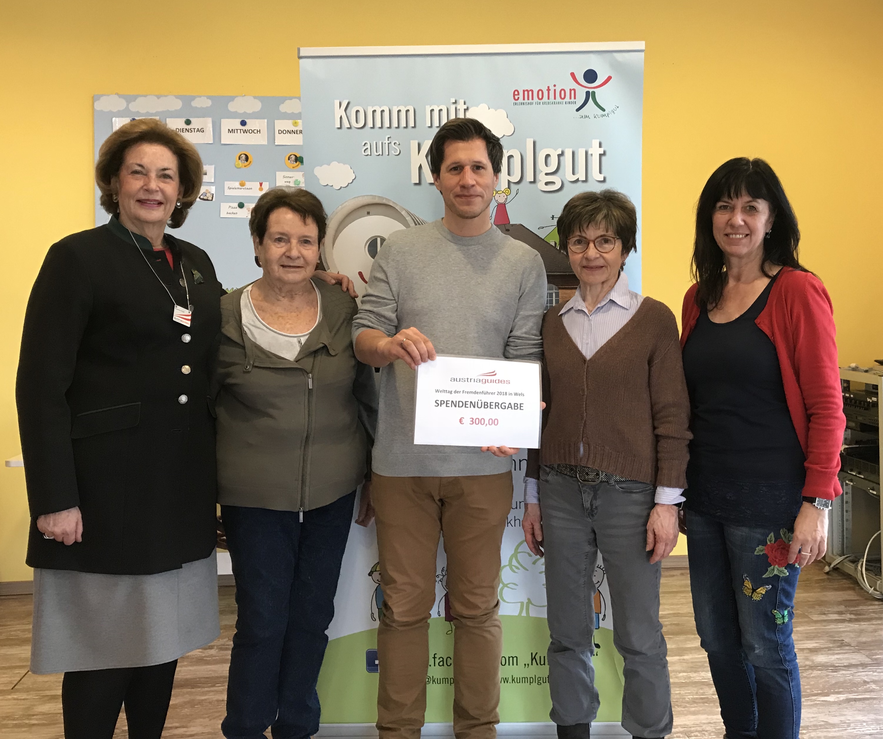 „austriaguides“ spenden € 3oo,– für den Erlebnishof