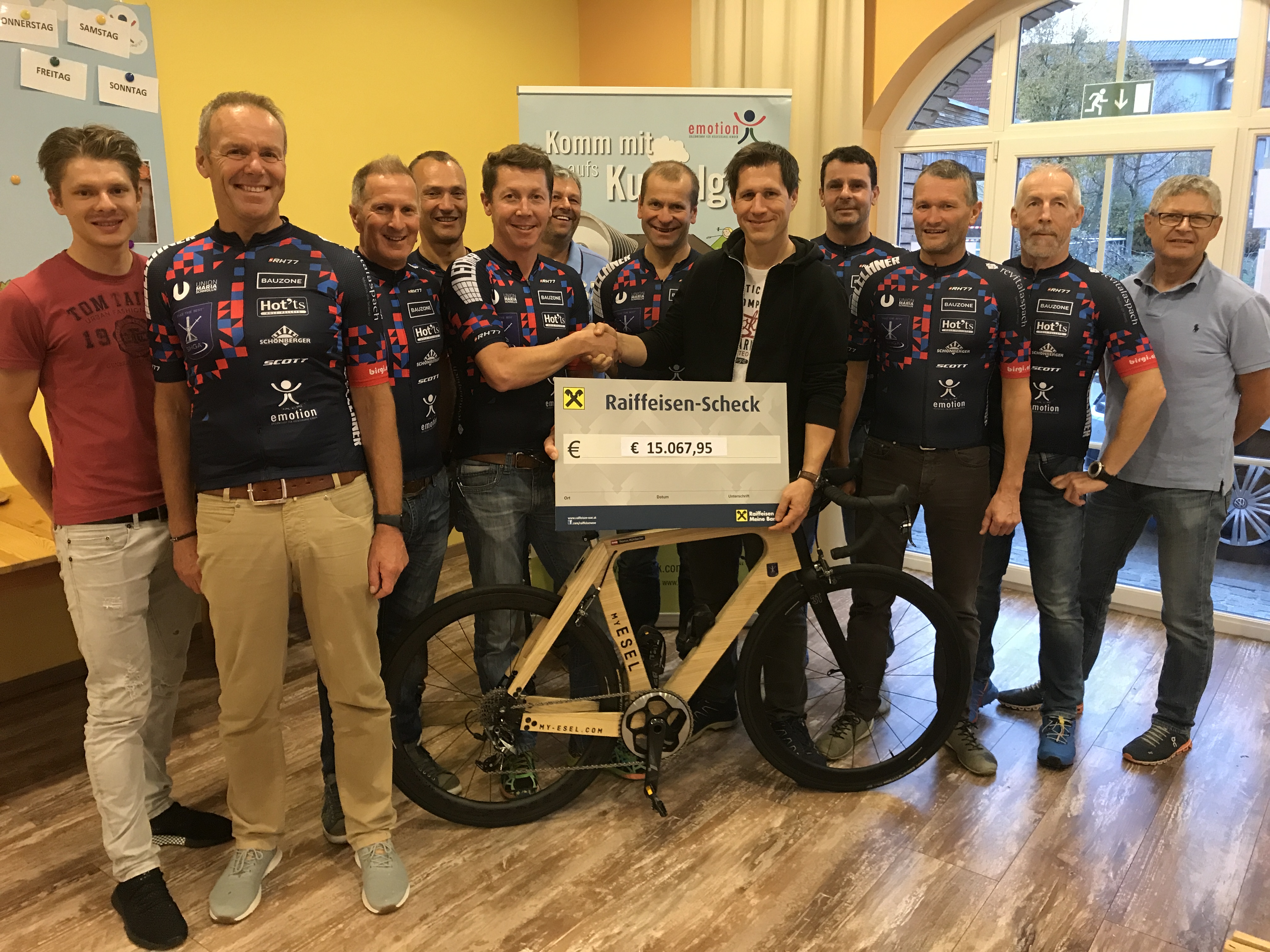 Ex Radsportler – Thomas Mühlbacher – spendet € 15.067,95