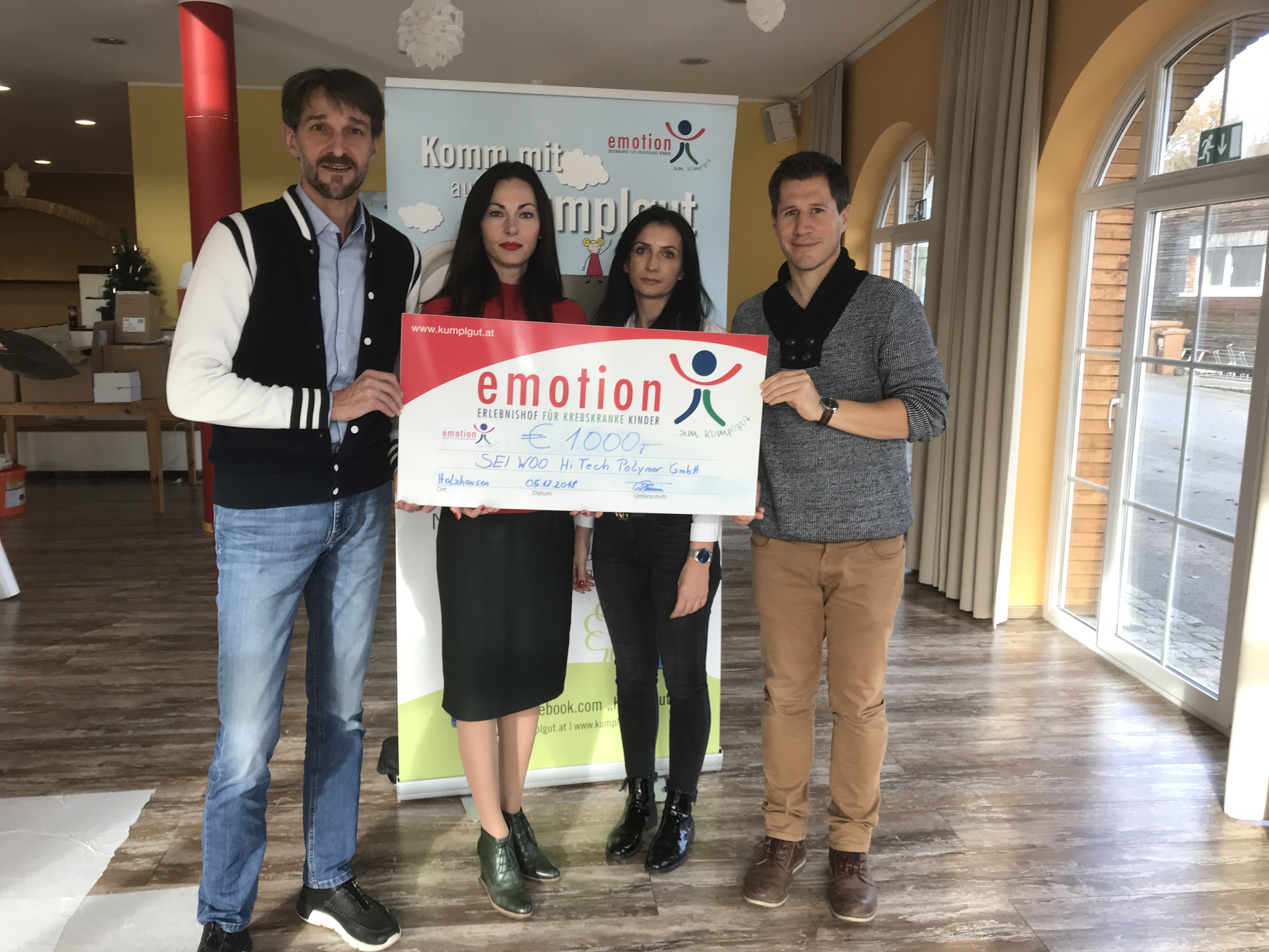 Sei Woo Hi Tech Polymer GmbH spendet  € 1.000,–