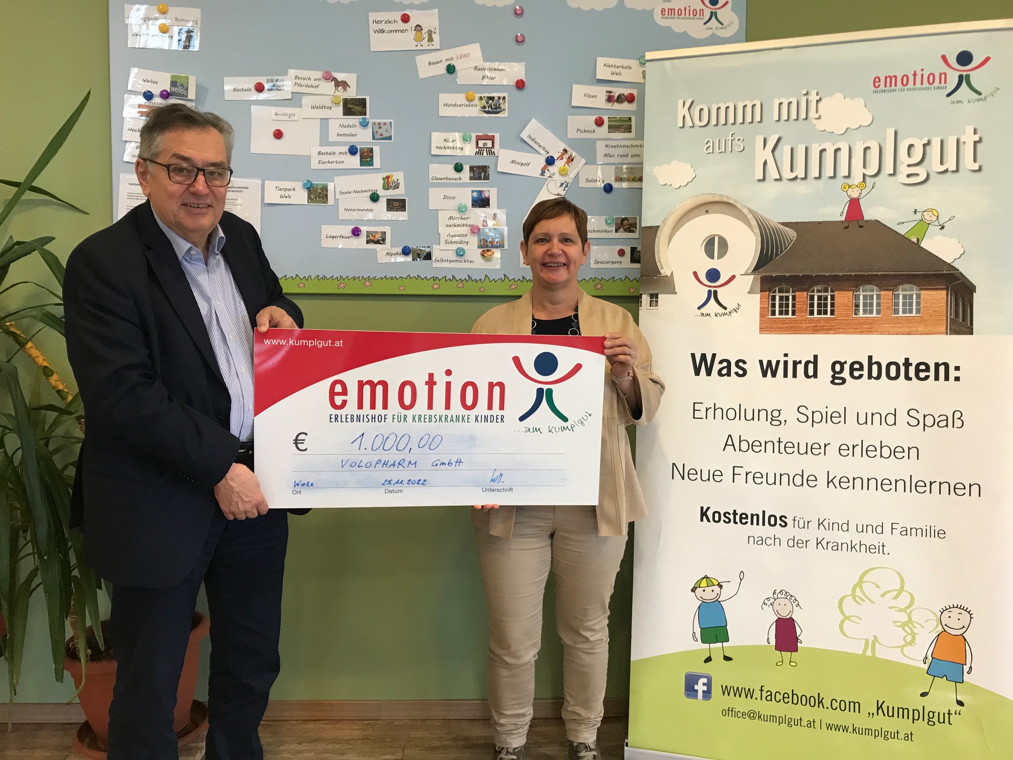 Volopharm spendet € 1.ooo,–